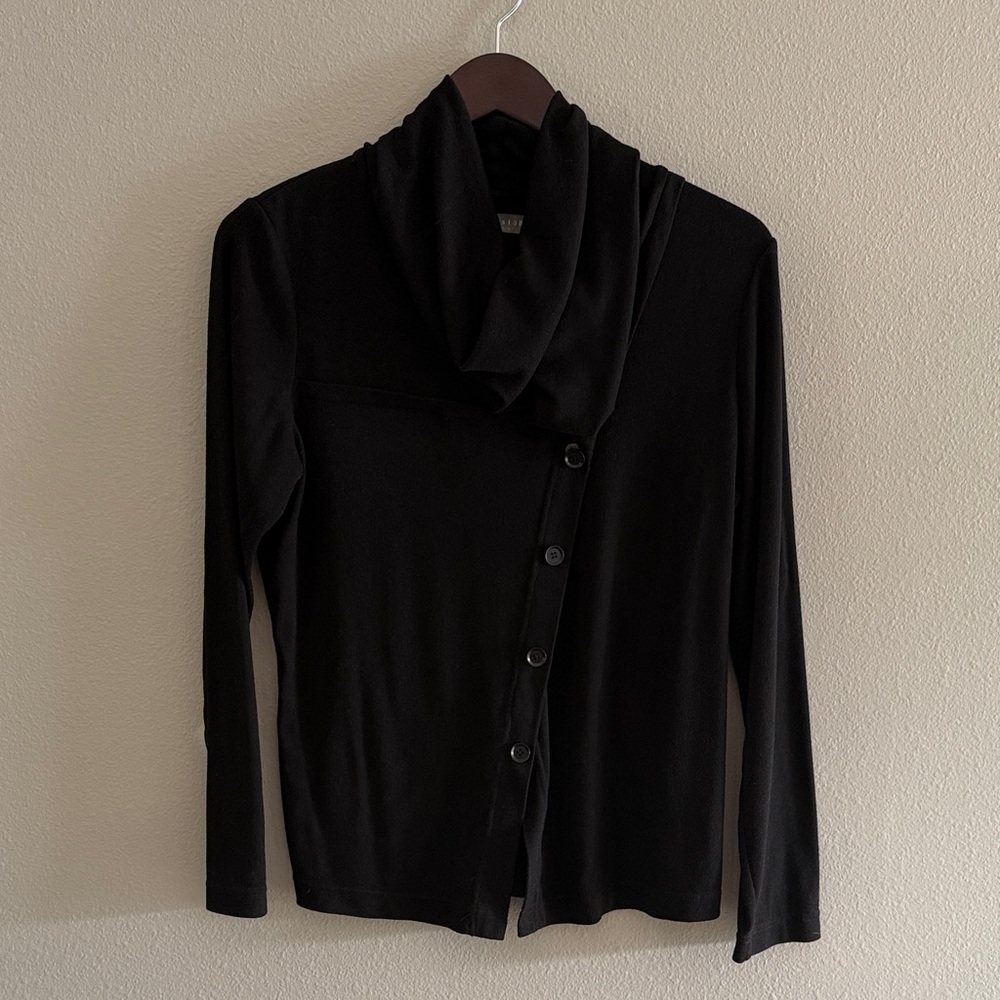 Black Button-Up Cardigan